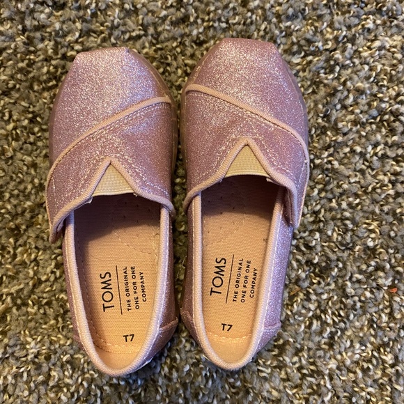 Toms Other - Pink Sparkle Toddler Toms